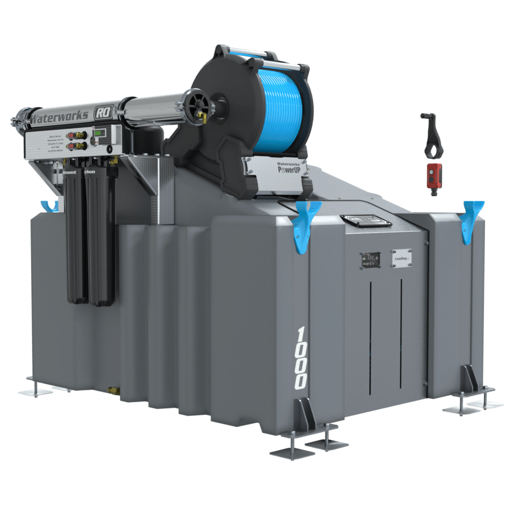 1 Man 1000L WFP System (Reverse Osmosis) with PowerUP Electric Reel