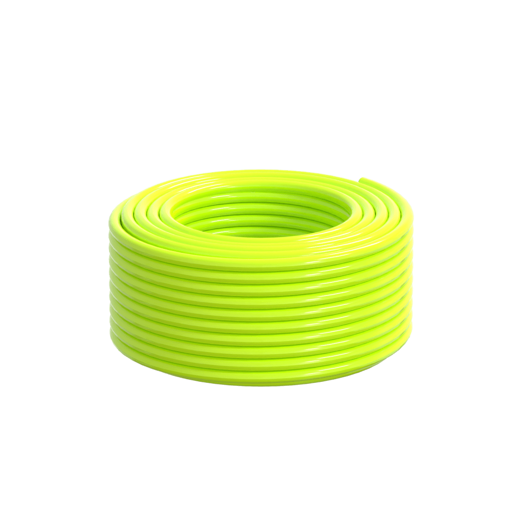 Hi-Vis Yellow Premium Microbore Hose 6.3mm x 100M