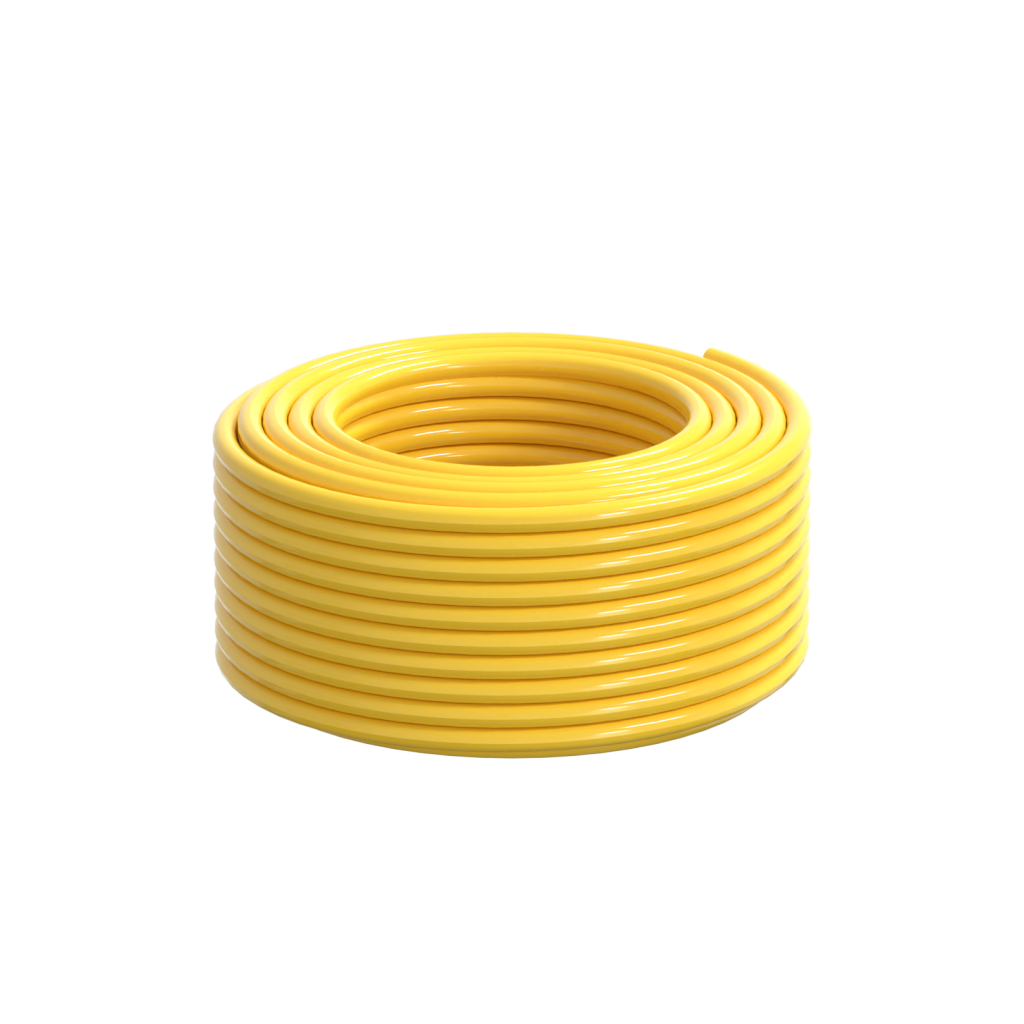 Yellow Premium Microbore Hose 6.3mm x 100M