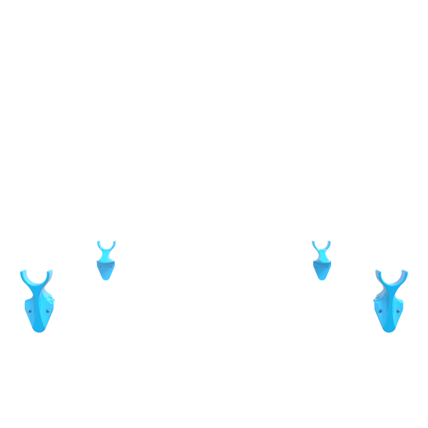 Tank Mounted Pole Holsters Electric Blue