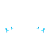 Tank Mounted Pole Holsters Electric Blue
