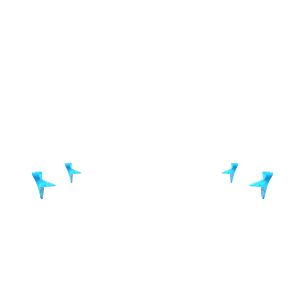 Tank Mounted Pole Holsters Electric Blue